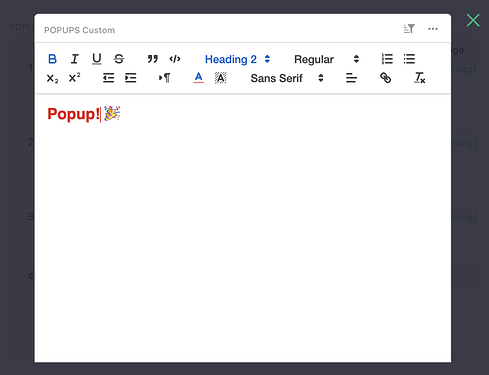 popup